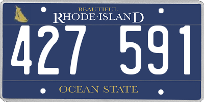 RI license plate 427591