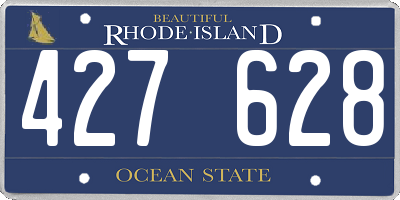 RI license plate 427628