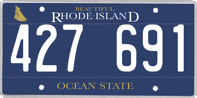 RI license plate 427691