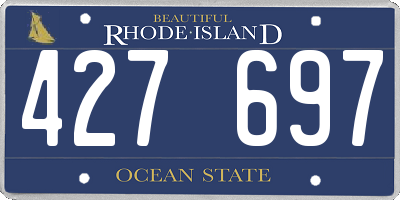 RI license plate 427697