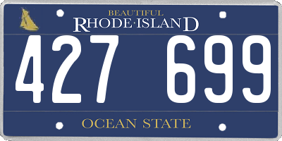 RI license plate 427699