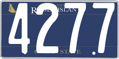 RI license plate 4277