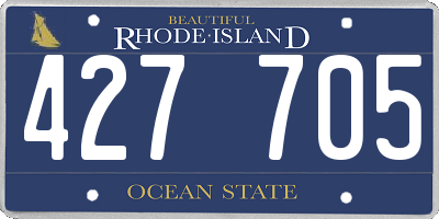 RI license plate 427705