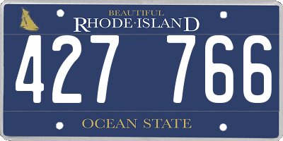 RI license plate 427766