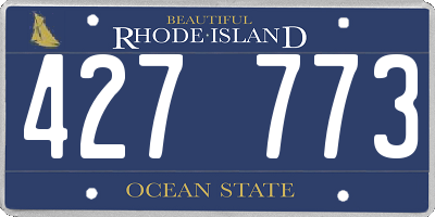 RI license plate 427773