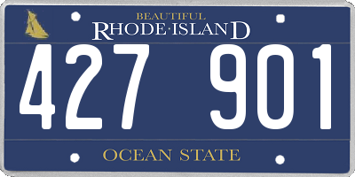 RI license plate 427901