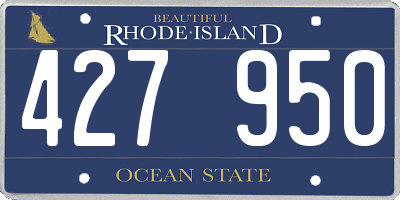 RI license plate 427950