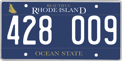RI license plate 428009