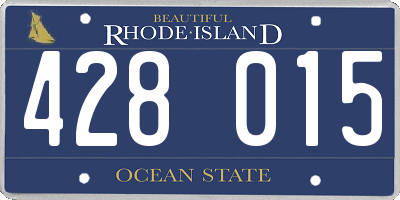 RI license plate 428015