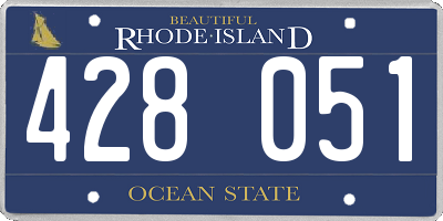RI license plate 428051