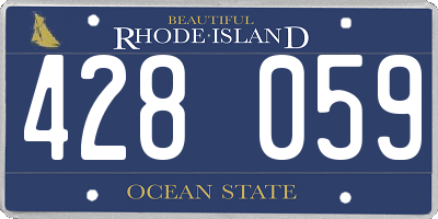 RI license plate 428059