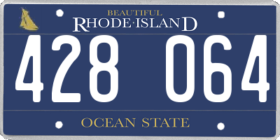 RI license plate 428064