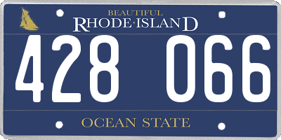 RI license plate 428066