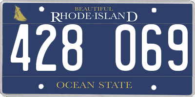 RI license plate 428069