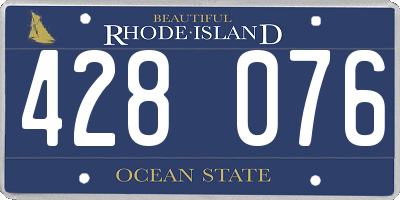 RI license plate 428076