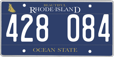 RI license plate 428084