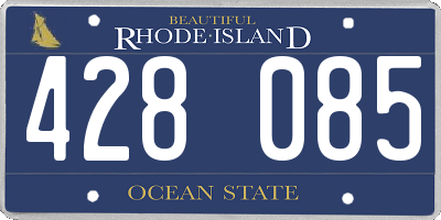 RI license plate 428085