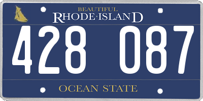 RI license plate 428087
