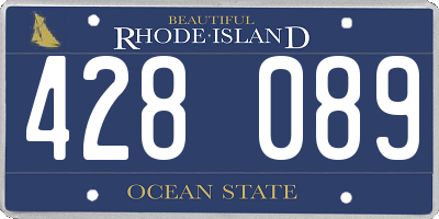 RI license plate 428089