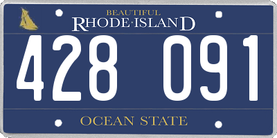 RI license plate 428091