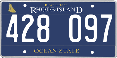 RI license plate 428097