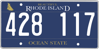 RI license plate 428117