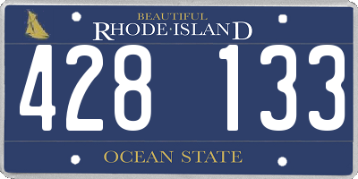 RI license plate 428133