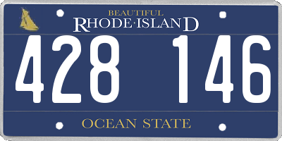 RI license plate 428146