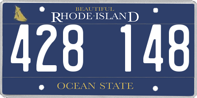 RI license plate 428148