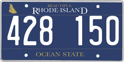 RI license plate 428150
