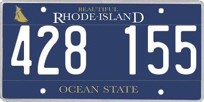 RI license plate 428155