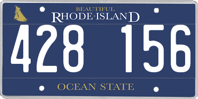 RI license plate 428156