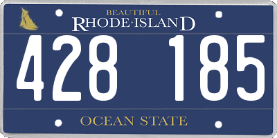 RI license plate 428185