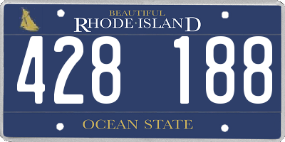 RI license plate 428188