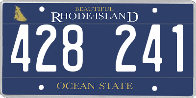 RI license plate 428241