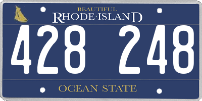 RI license plate 428248