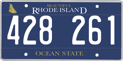 RI license plate 428261