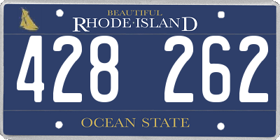 RI license plate 428262