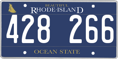 RI license plate 428266