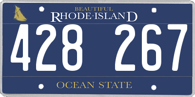 RI license plate 428267
