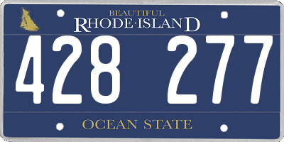 RI license plate 428277