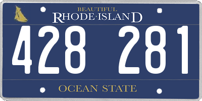 RI license plate 428281