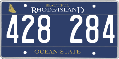 RI license plate 428284