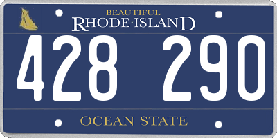 RI license plate 428290