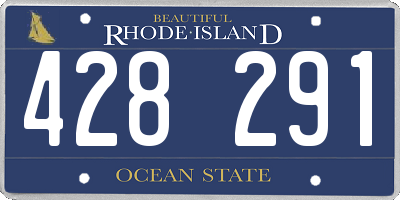 RI license plate 428291
