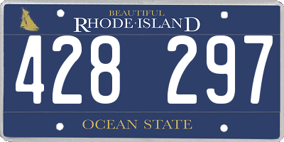RI license plate 428297