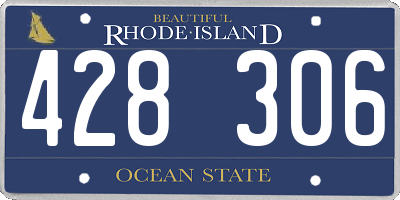 RI license plate 428306