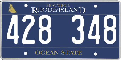RI license plate 428348