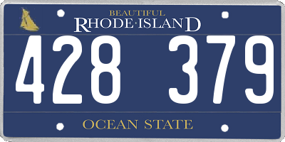 RI license plate 428379