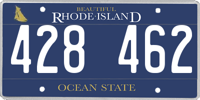 RI license plate 428462
